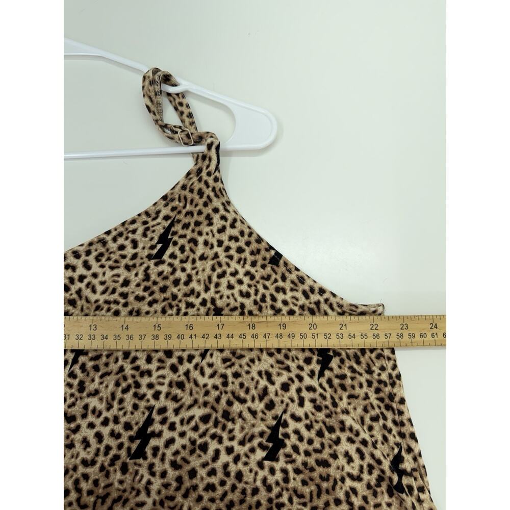 Torrid Super Soft Knits Womens Tank Top Size 3 Animal Print Lighting Bolt Flowy - Picture 7 of 9